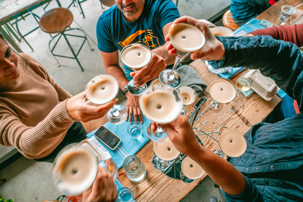 Yeppa - DiningOut Espresso martini cheers at Yeppa. | Photo by Yeppa