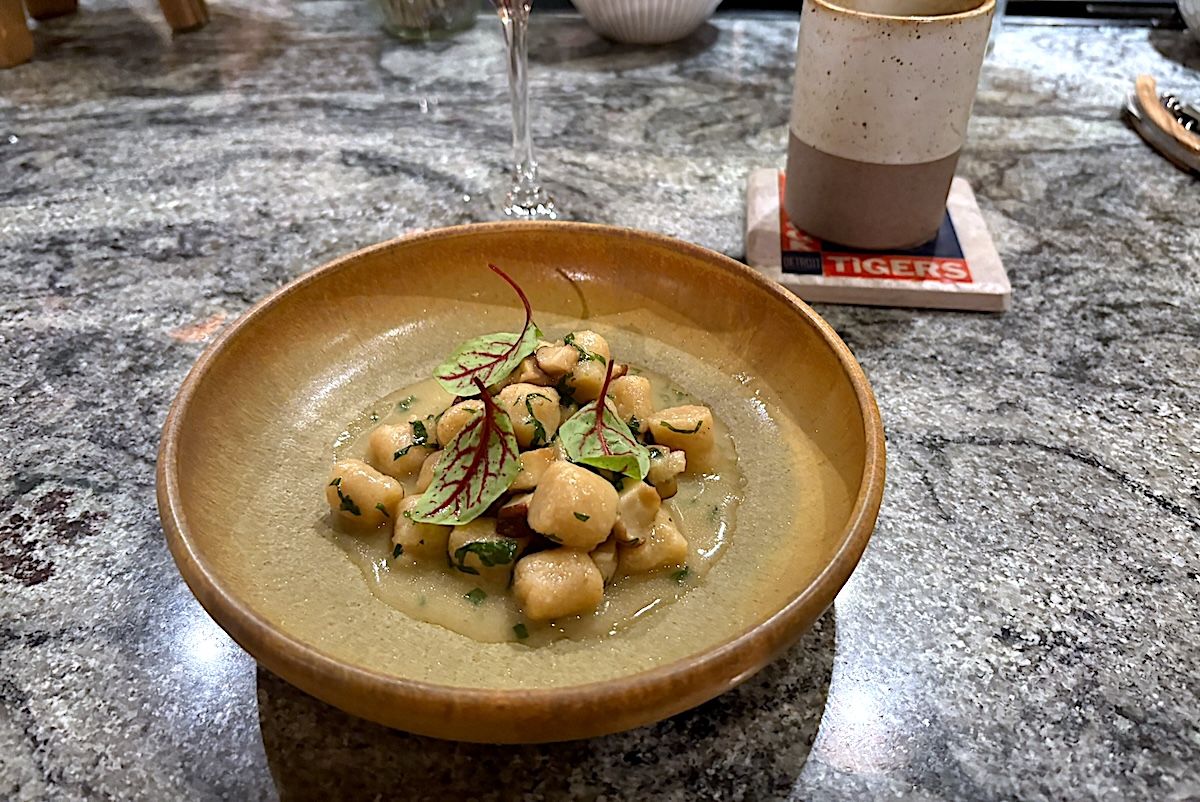 On a recent night the guests were served this gnocchi. | Photo by Sara Rosenthal