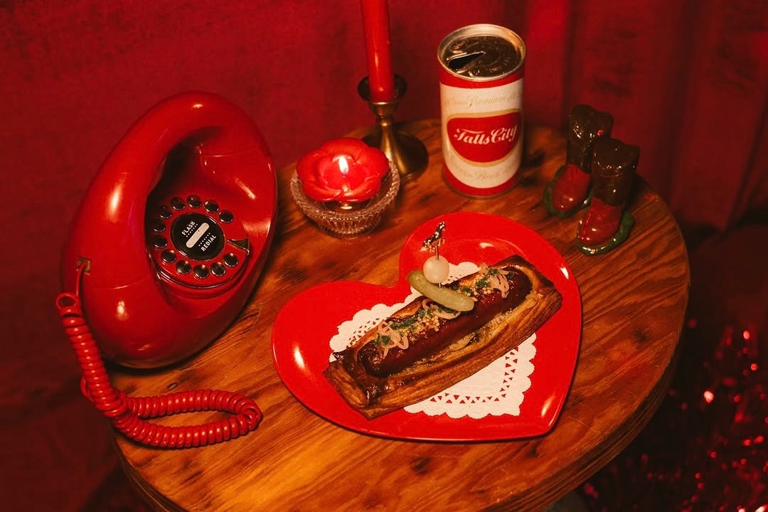 The Wagyu hot dog is an ode to Licata’s and Sinatra’s upbringings | Photo by Velvet Lasso