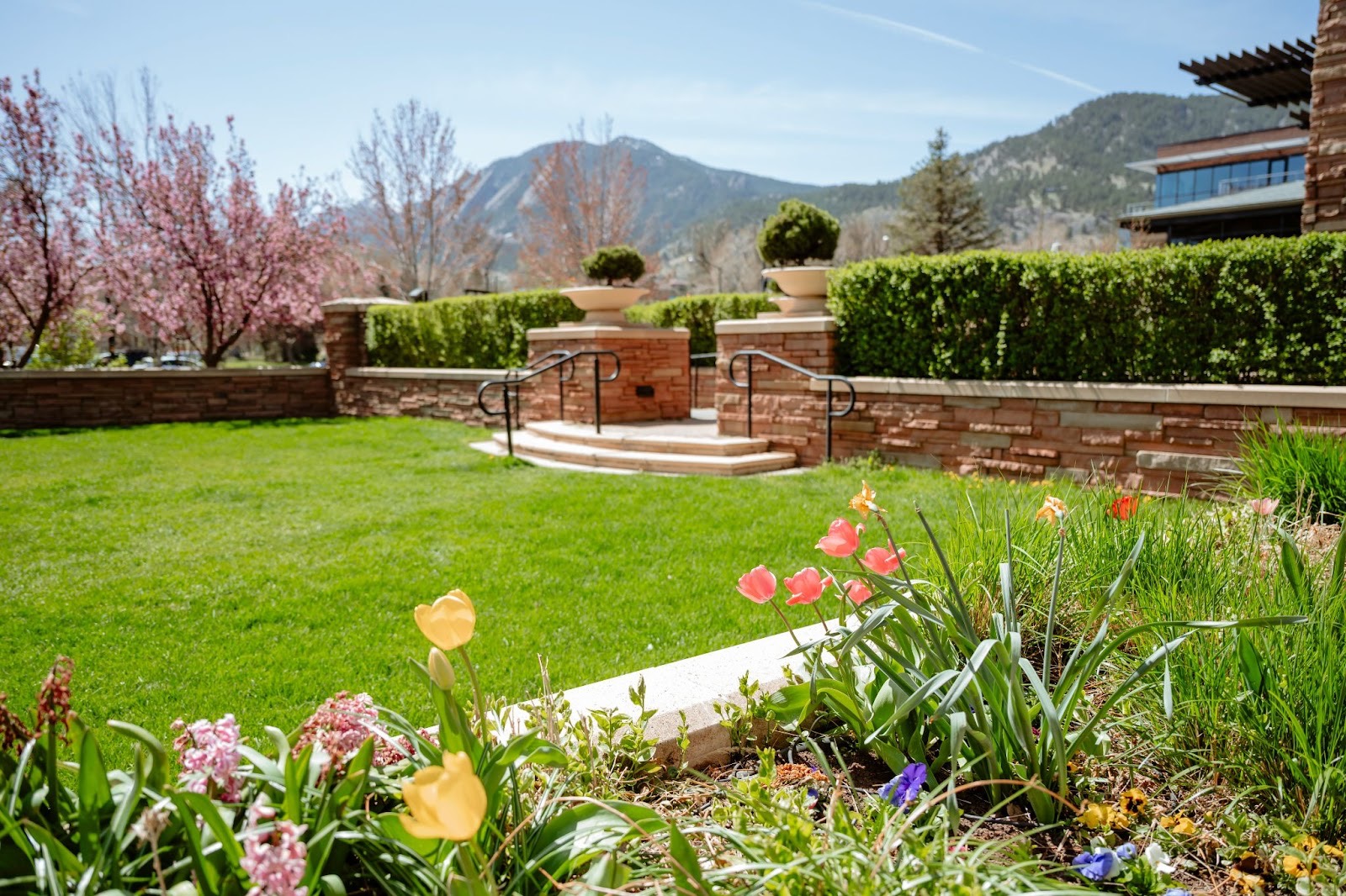 The St Julien Hotel is backdropped by the Flatirons | Photo by St Julien Hotel & Spa - DiningOut The St Julien Hotel is backdropped by the Flatirons | Photo by St Julien Hotel & Spa