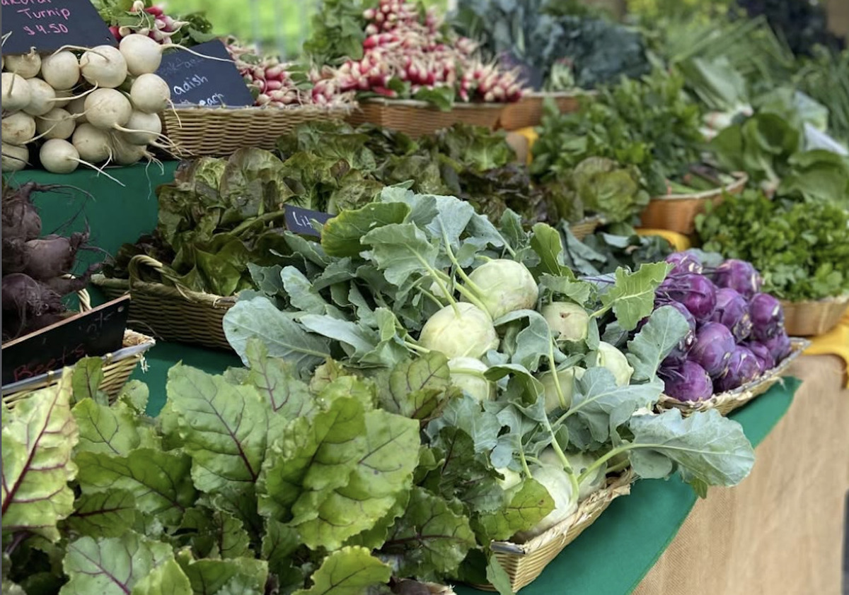 image1 - DiningOut A variety of farmers market vegetables in baskets at Freedom Farmers Market. | Photo by Freedom Farmers Market
