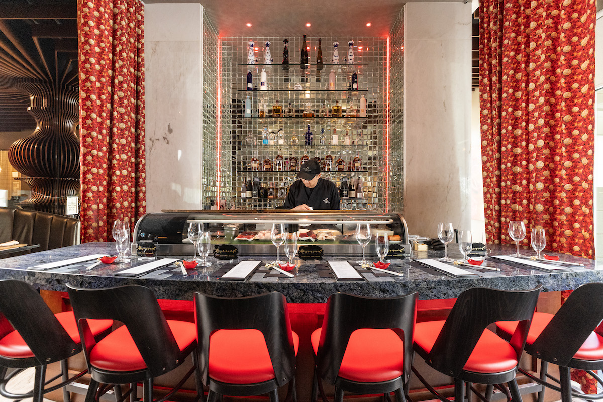 Exclusive sushi counter seating at Dee Lincoln Prime. | Photo by Kathy Tran