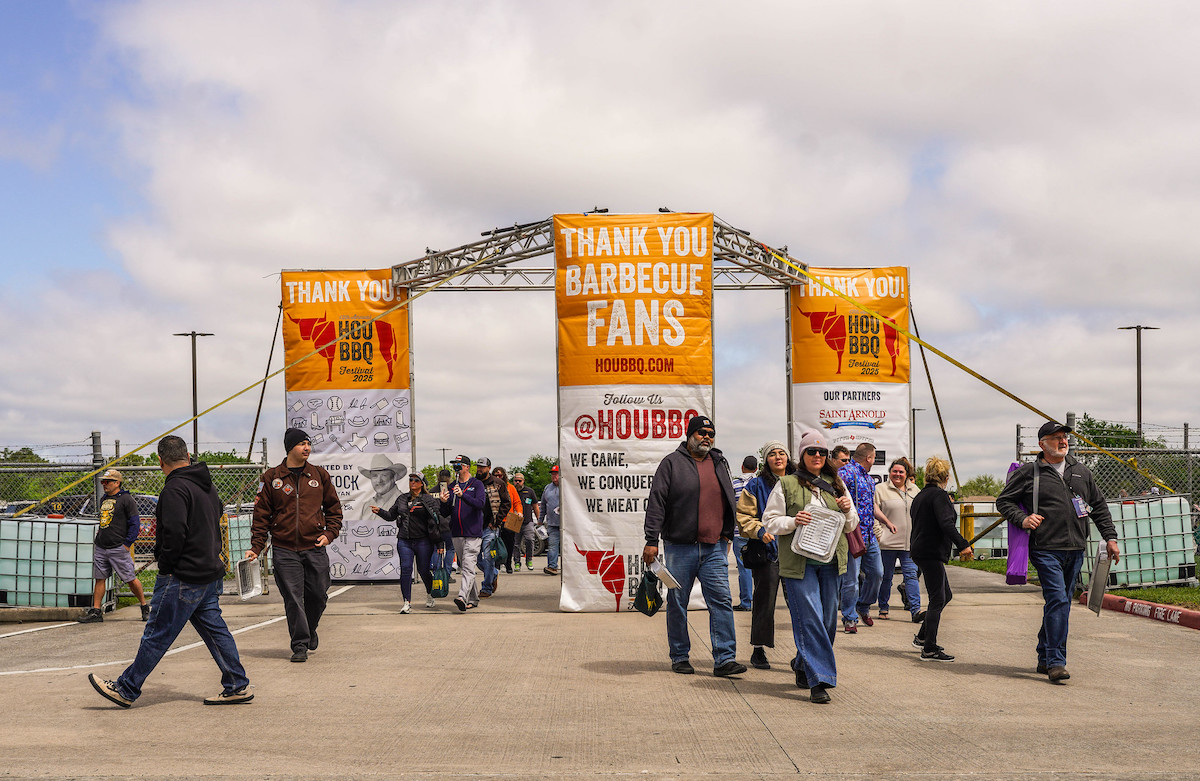 Guests enter the gates at the Houston BBQ Festival at Humble Civic Center. | Photo by Robert Lerma