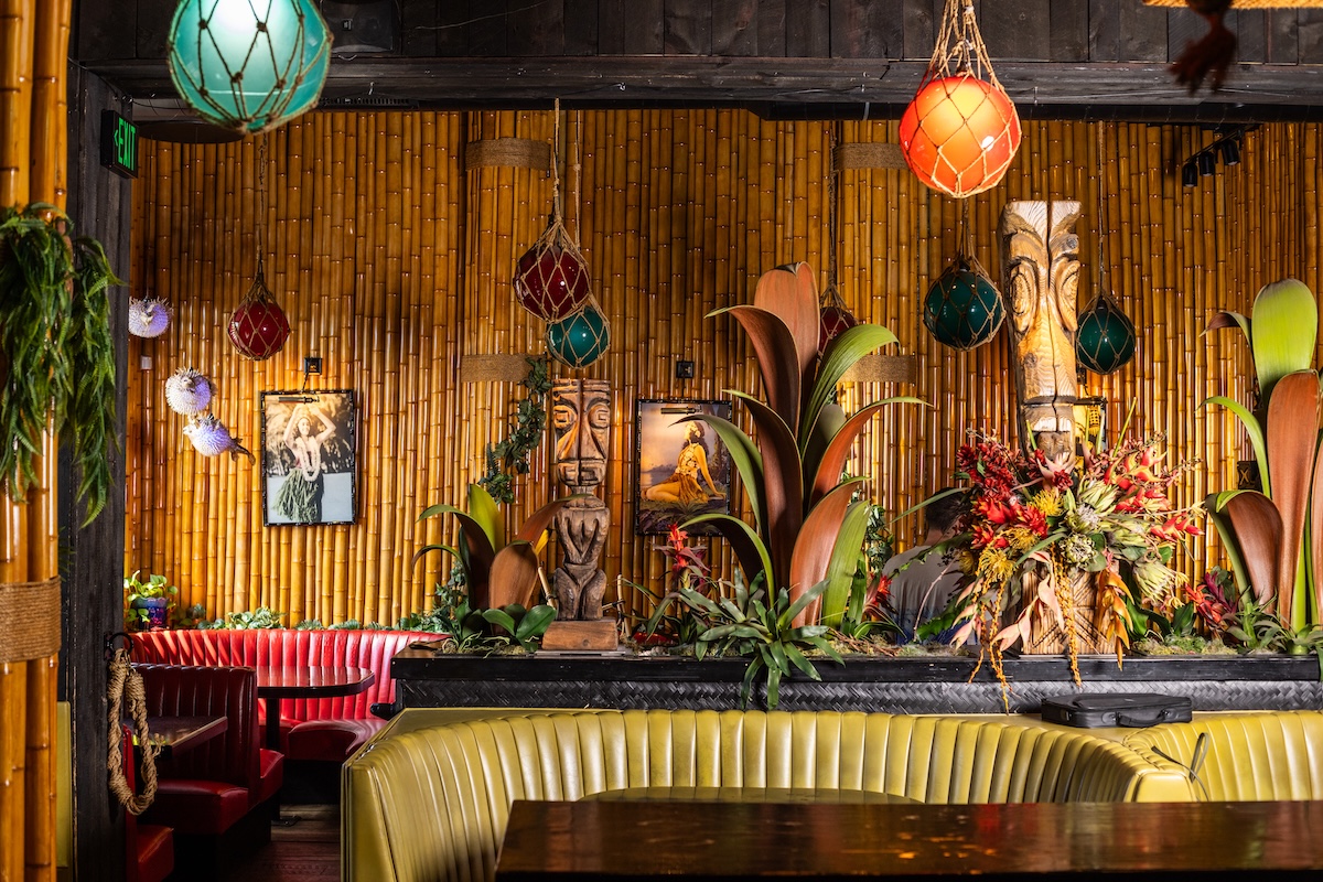 Take a seat, enjoy a tiki drink, and order the macaroni salad at Adrift. | Photo by Casey Wilson