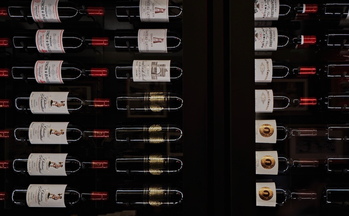 The wine wall at Clark's Steakhouse. | Photo by Andy Lee