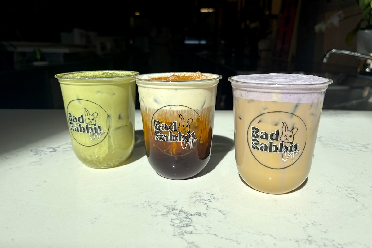 Check out the lineup of unique drinks at Bad Rabbit Coffee in Denver. | Photo by Sara Rosenthal