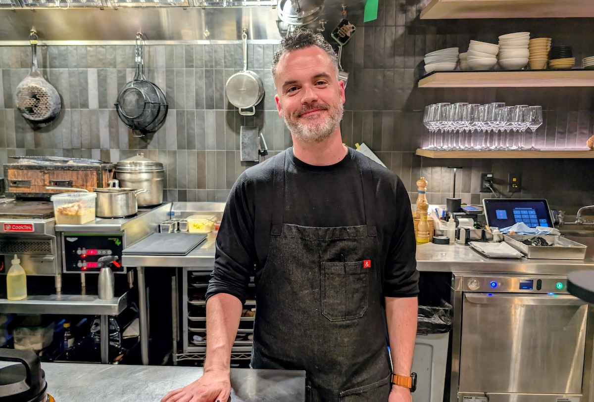 Chef Douglas Rankin opened Petit Chelou at the chef's counter in Hop Alley. | Photo by Linnea Covington