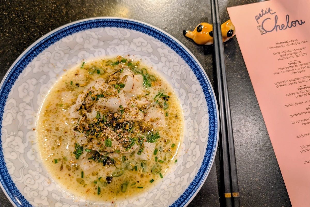 The vegetable noodles at Bar Chelou. | Photo by Linnea Covington
