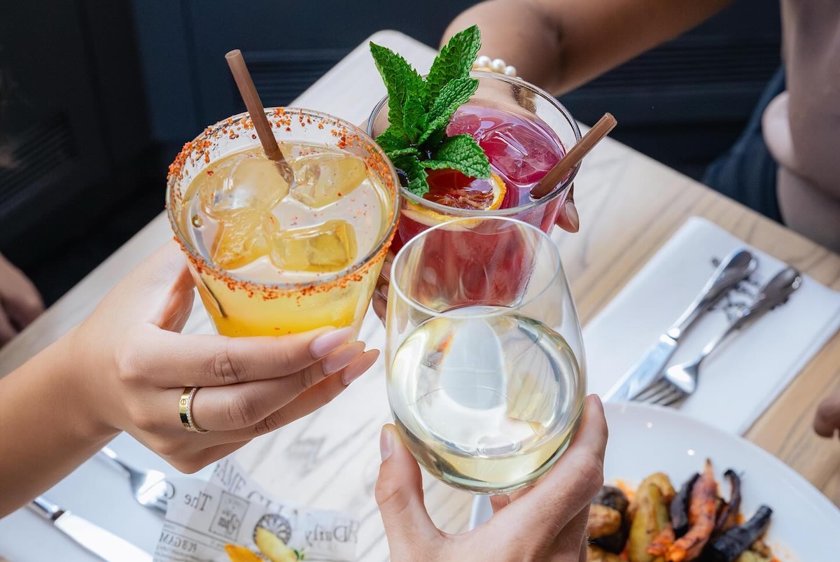 Beast_butterfly_Times_Square_NYC_drinks - DiningOut Cheers to Beast and Butterflies in Times Square. | Photo courtesy of M Social Hotel Times Square