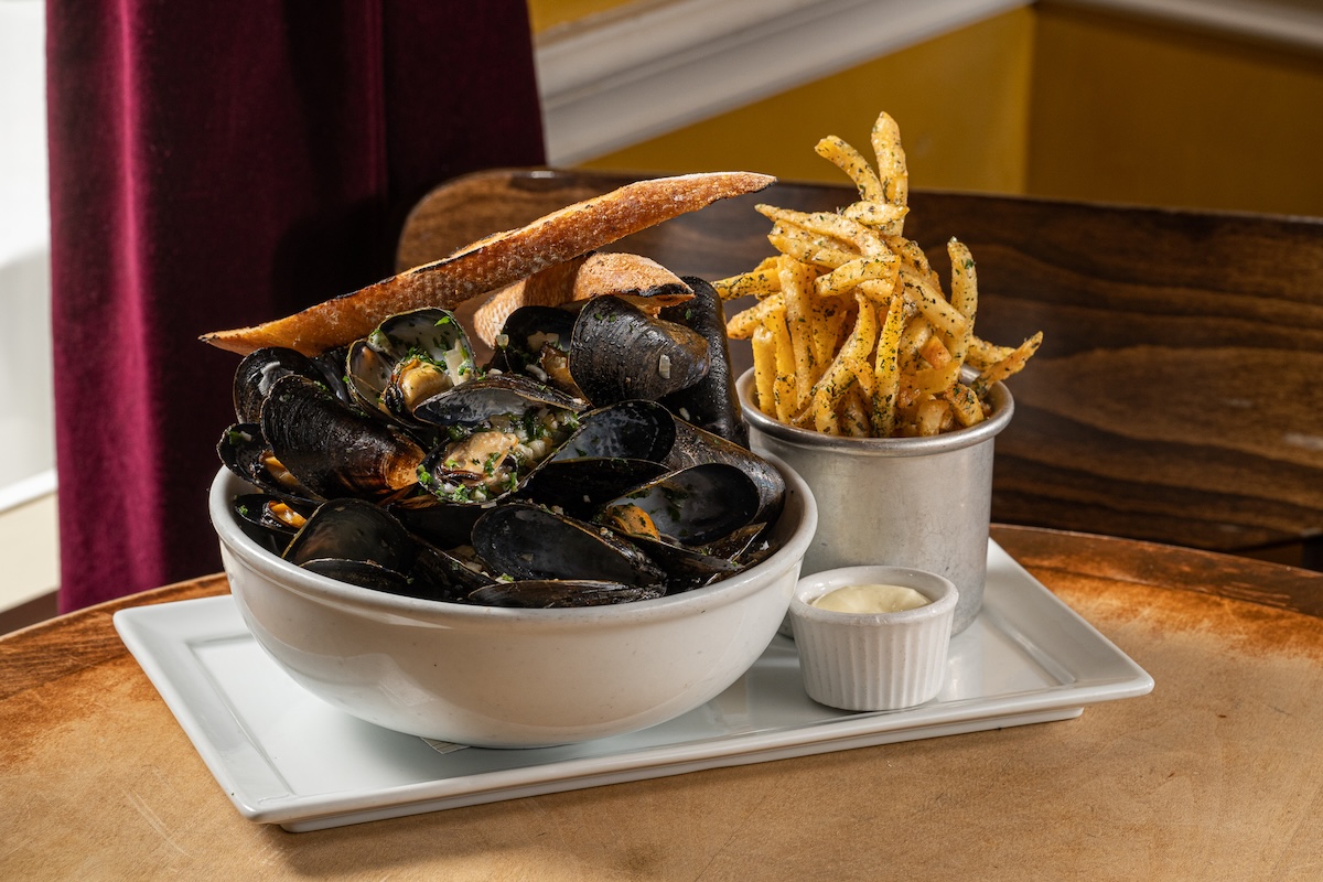 Bistro_Vendôme_Denver_mussels-7 - DiningOut Expect classic French dishes like mussels with fries. | Photo courtesy of Bistro Vendôme