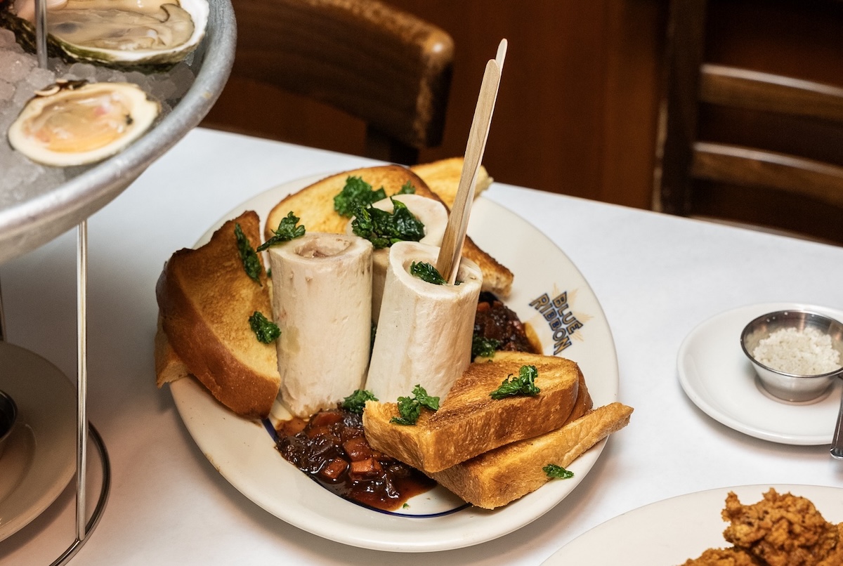 Bone marrow brings the chef happy memories. | Photo courtesy of Blue Ribbon Brasserie
