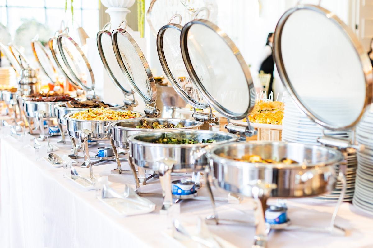 The buffet set up at Hotel Swexan. | Photo by Harwood Hospitality Group