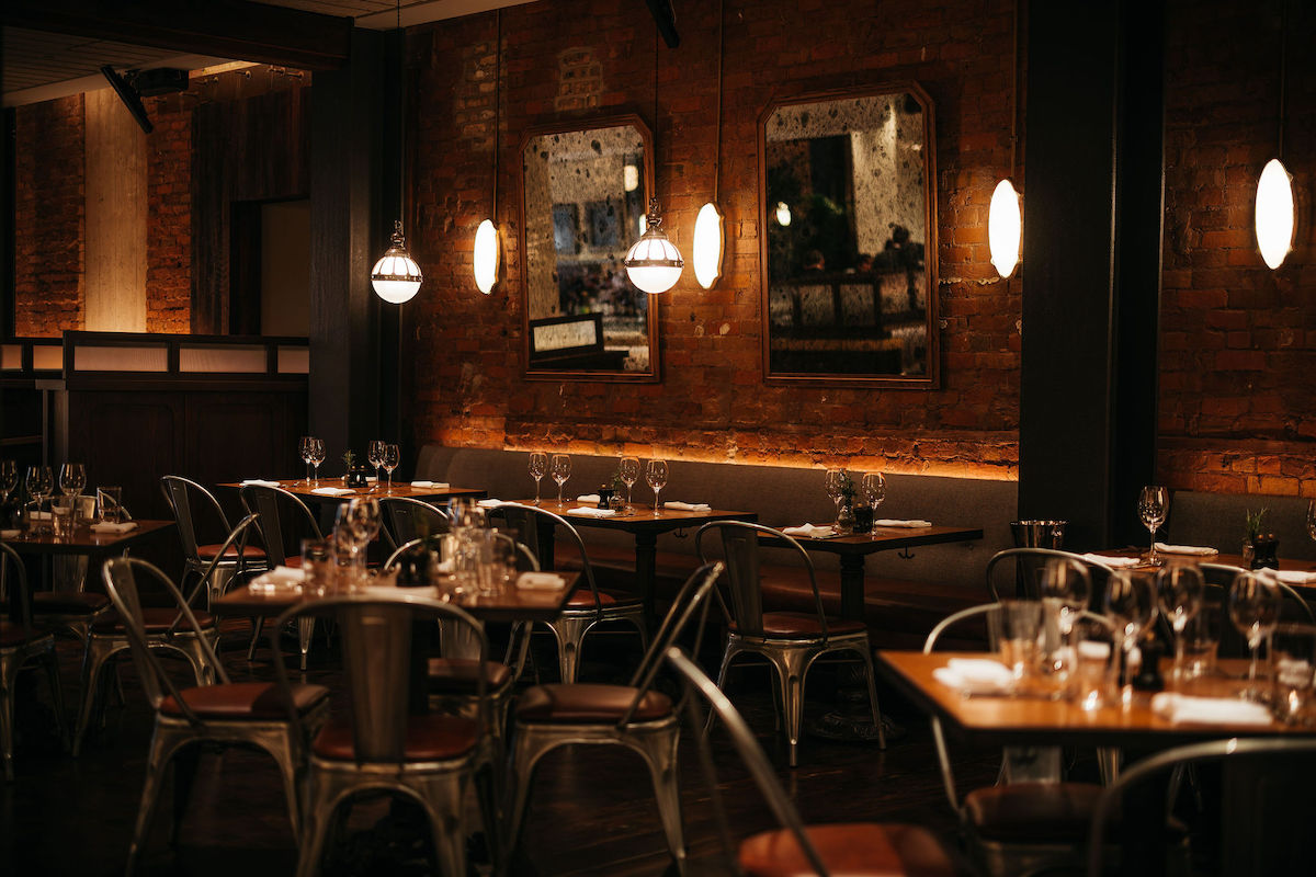 The moody low-lit interiors of CBD Provisions. | Photo by Chase Hall