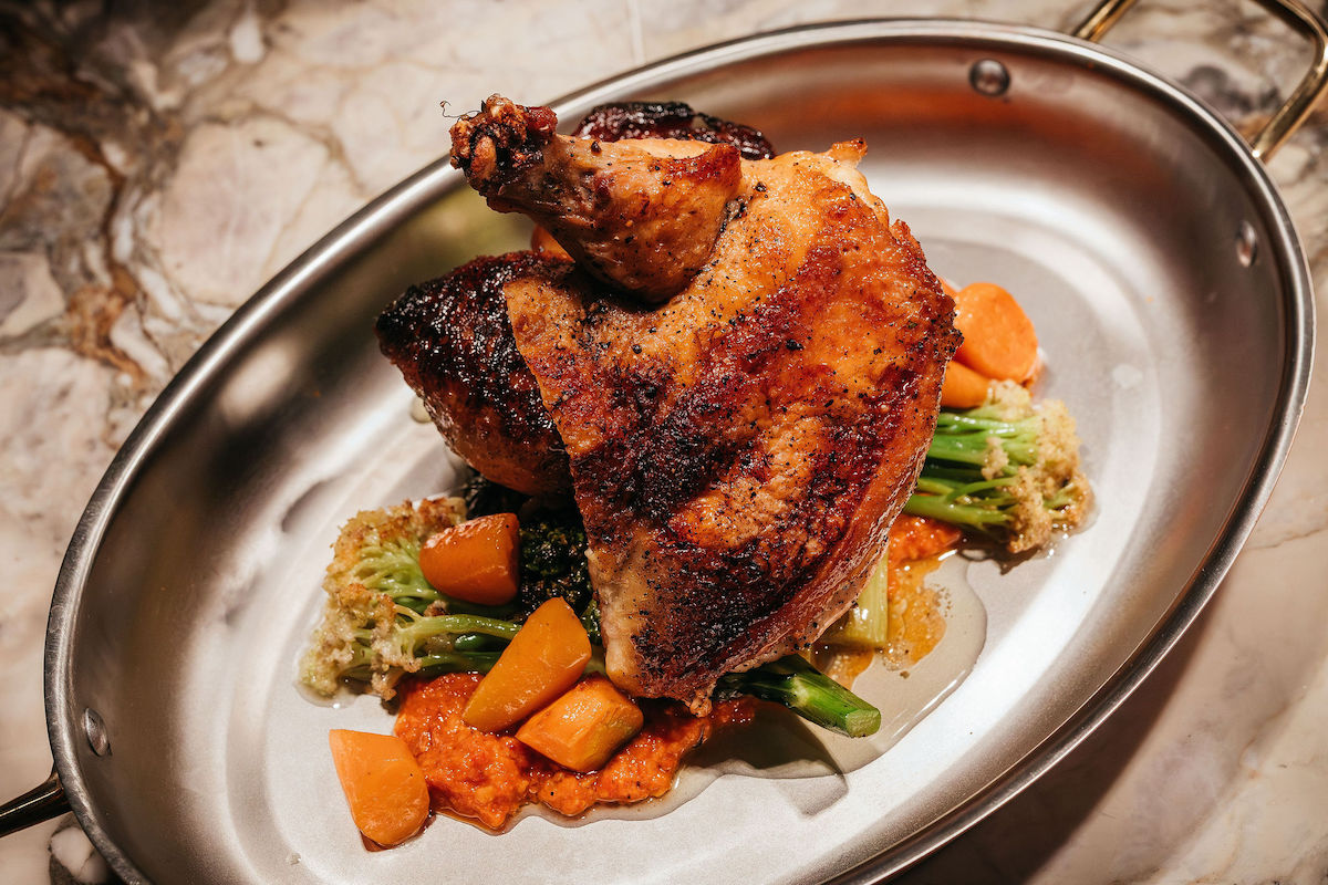 Roasted half chicken at CBD Provisions. | Photo by Chase Hall