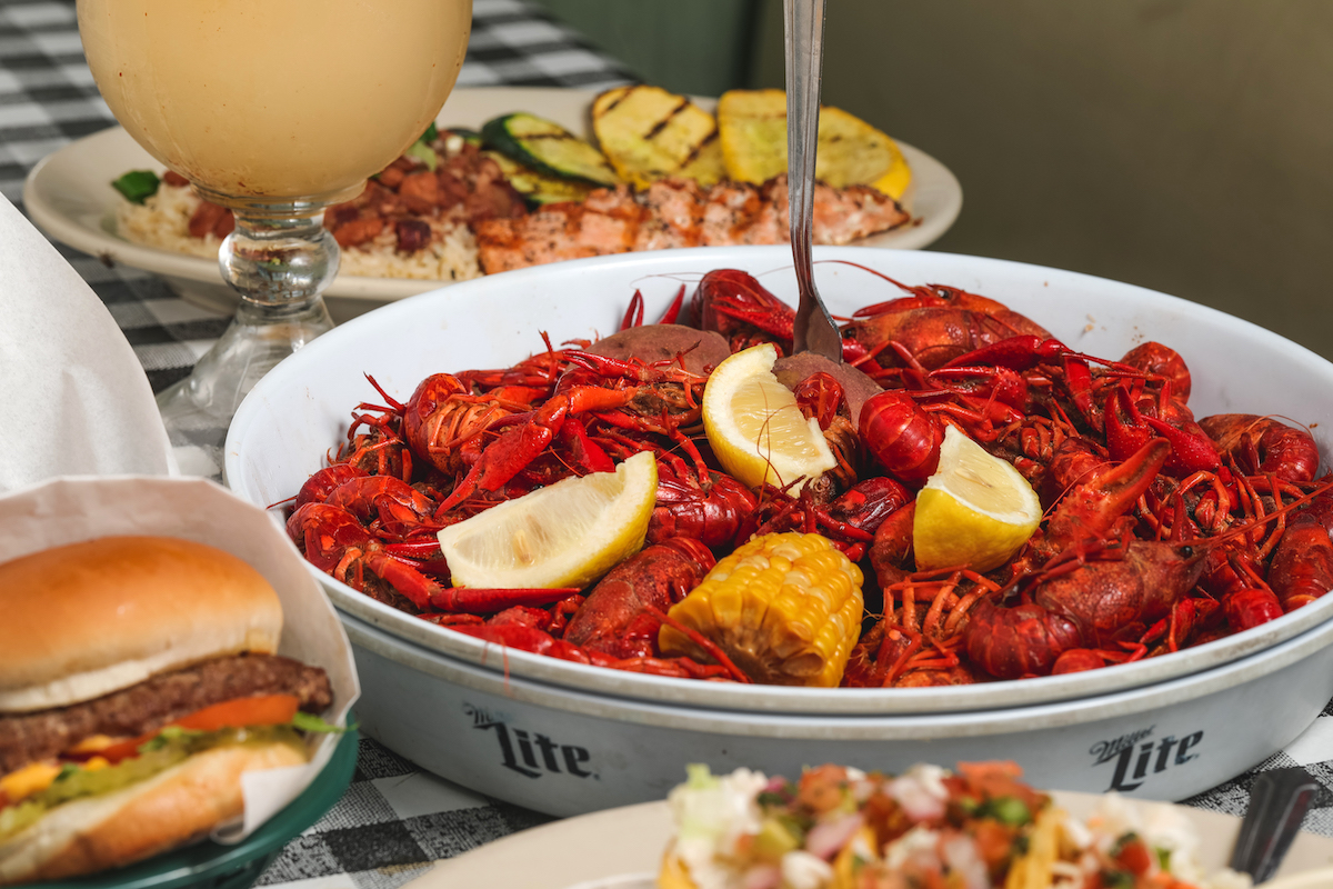Crawfish with corn at Flying Fish. | Photo by Flying Fish