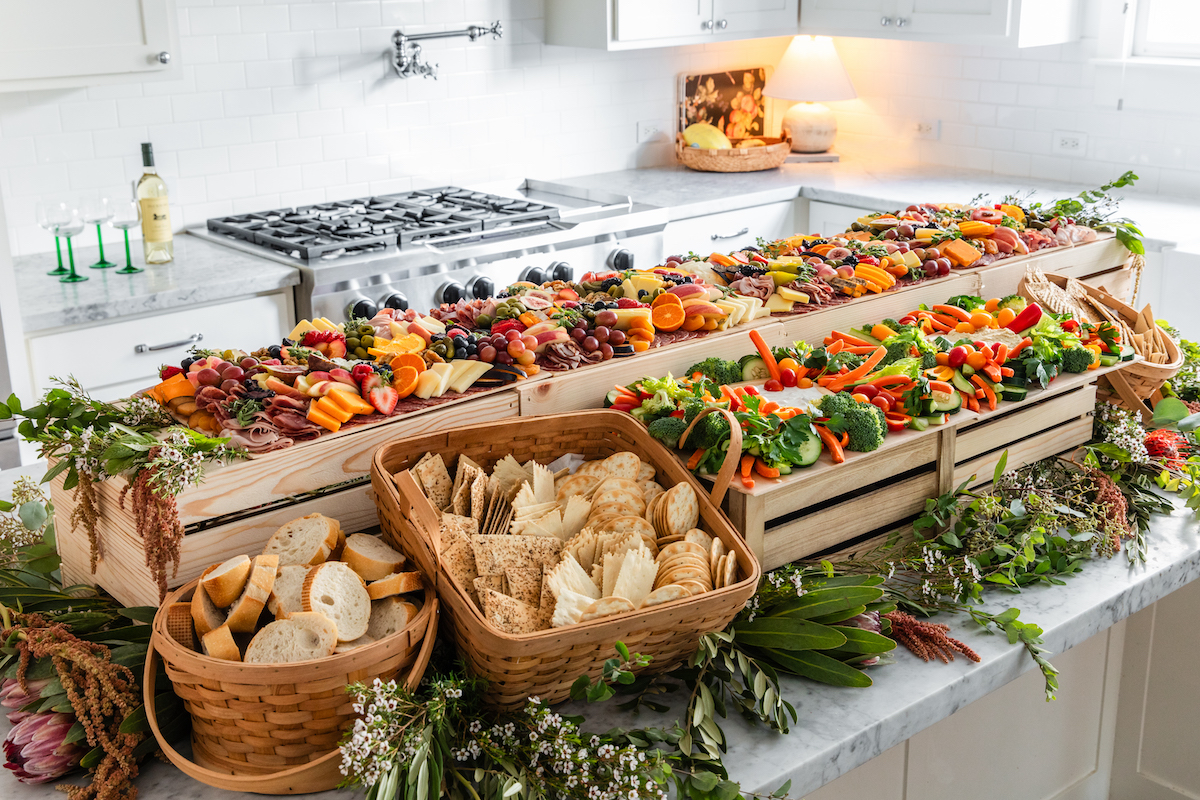 A GRAZE HTX catering set up with bountiful offerings. | Photo by Becca Wright