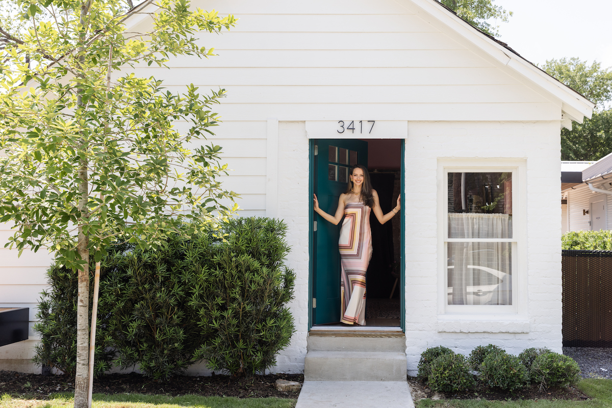Alyssa Case poses at the new permanent home of GRAZE HTX in the Heights. | Photo by Becca Wright