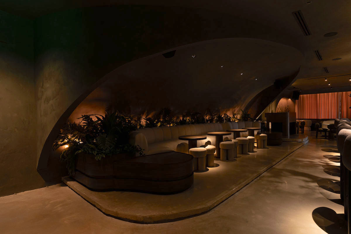 Dramatic lounge seating at 1111. | Photo by Josh Aranda