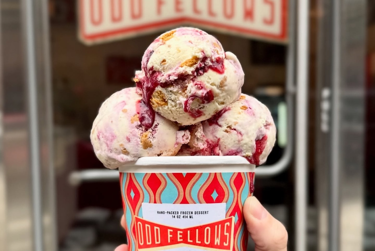 Miso Peanut Butter ice cream for the unique combo win. | Photo courtesy of OddFellows Ice Cream Co. 