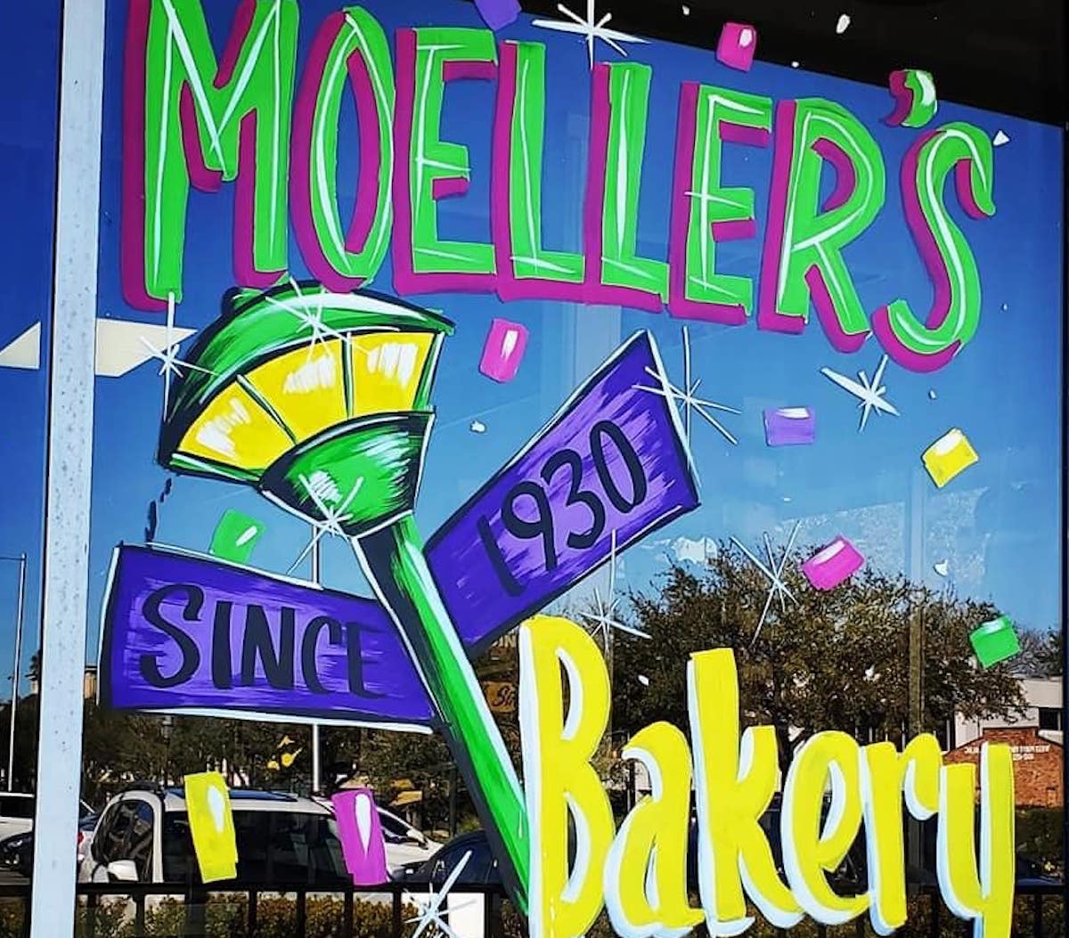 Moeller's Bakery is known as much for its splashy wall art as it is for its baked goods. | Photo by Moeller's Bakery