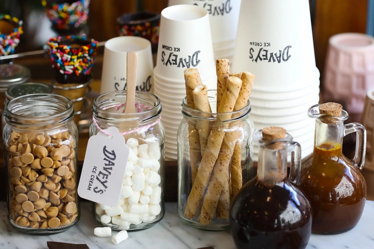 Coffee and ice cream unite at this NYC shop. | Photo courtesy of Davey's Ice Cream