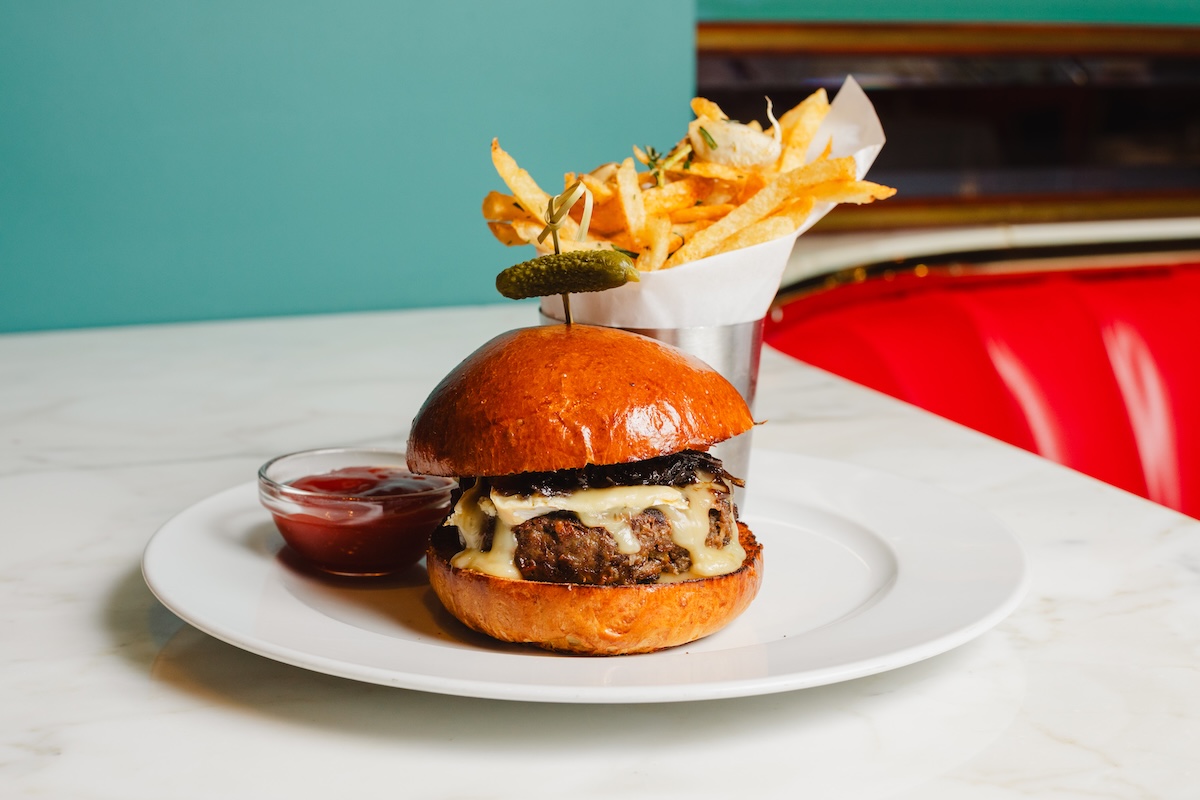 You can even get a solid burger at the Russian Tea Room. | Photo by Lanna Apisukh