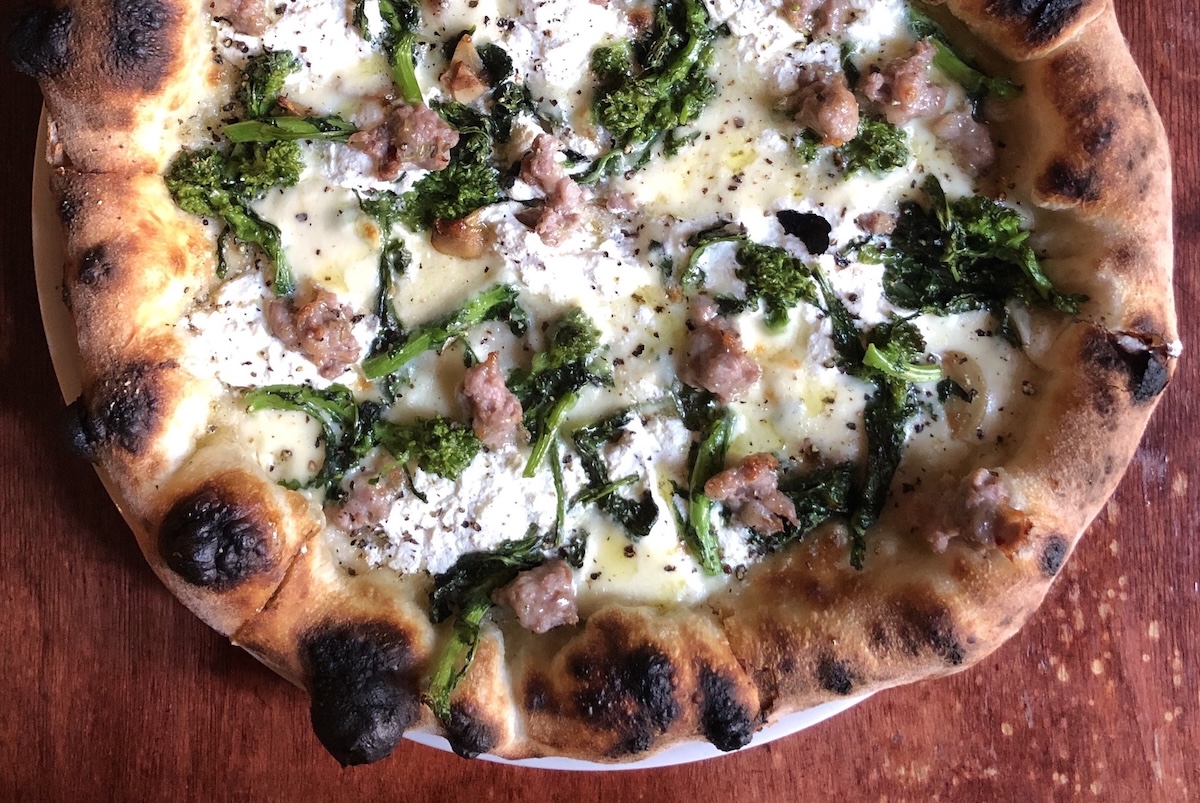 Don't forget your cash at this NYC pizza joint. | Photo courtesy of Lil' Frankies