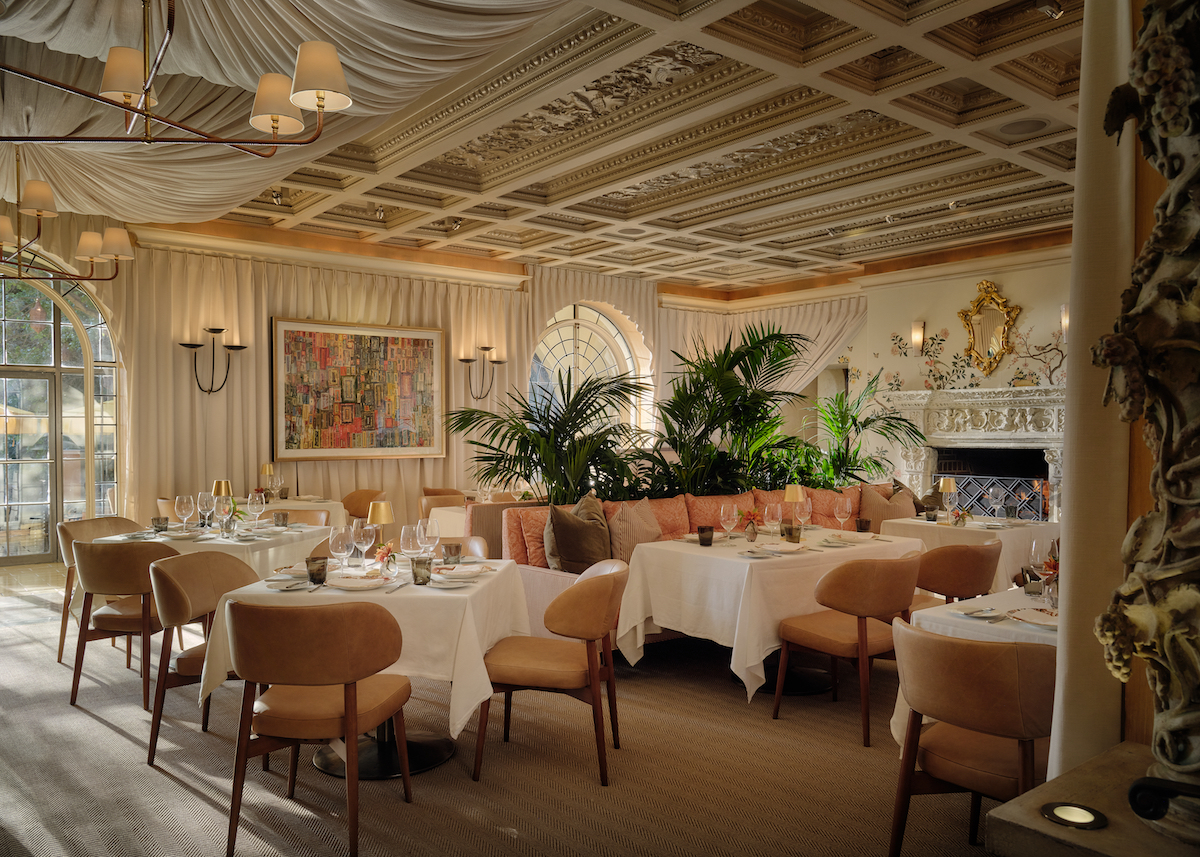 The striking, well-appointed dining room at Rosewood Mansion on Turtle Creek. | Photo by Rosewood Mansion at Turtle Creek