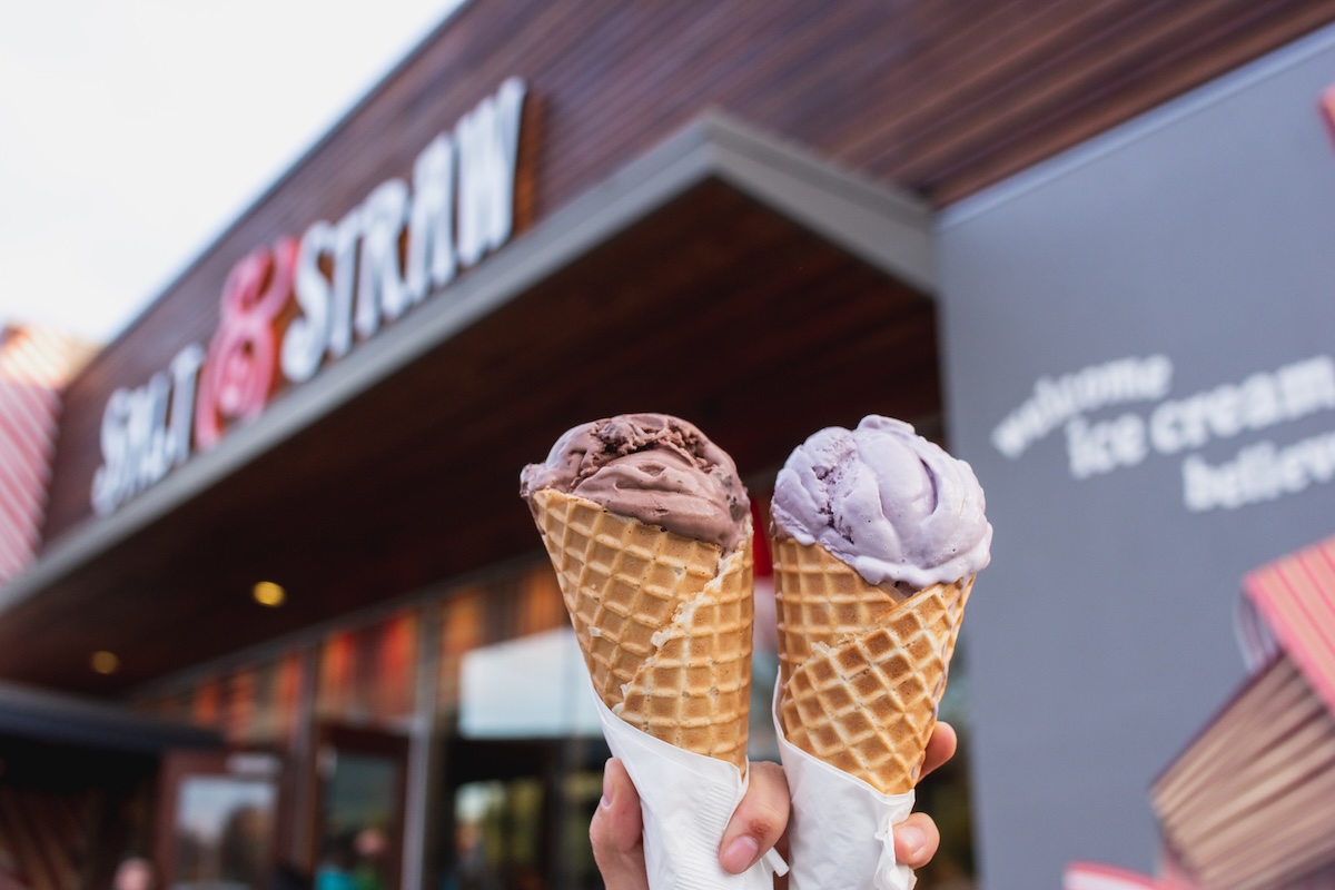 Try classic and unique flavors at this ice cream shop chain. | Photo courtesy of Salt and Straw