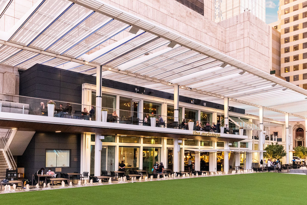 The sprawling exterior of the Exchange Food Hall in Downtown. | Photo by the Exchange Food Hall