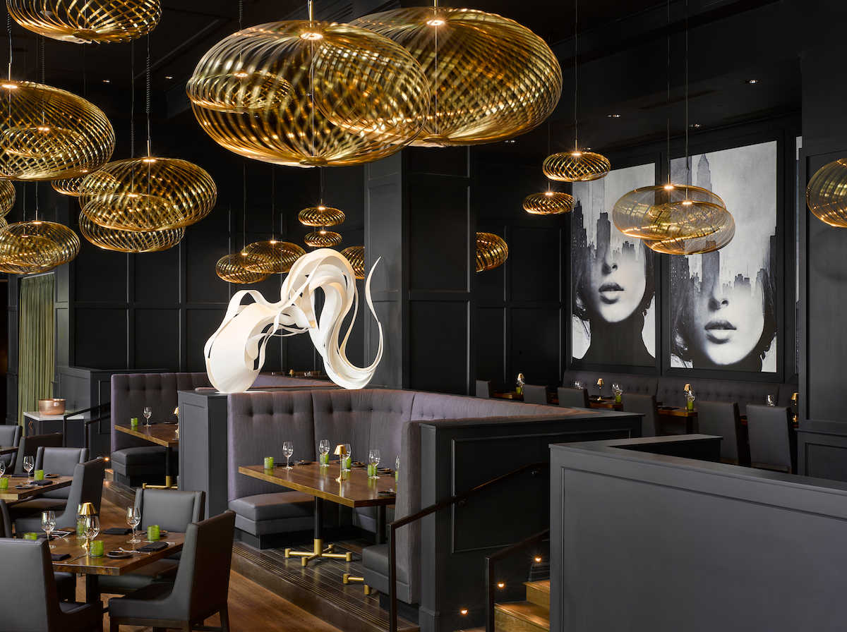 The glamorous interiors of the Americano at InterContinental Buckhead Hotel. | Photo by Will Pryce