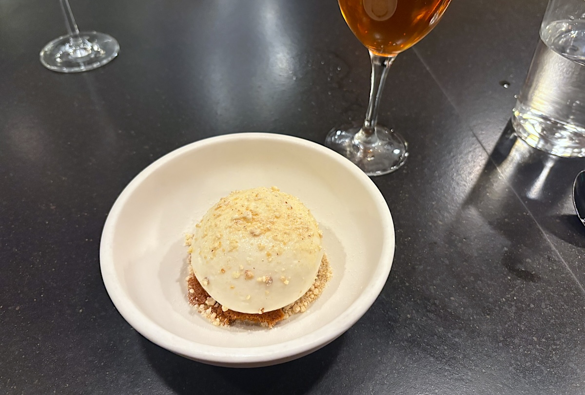 The elegant meal ended with a tasty and simple dessert. | Photo by Sara Rosenthal