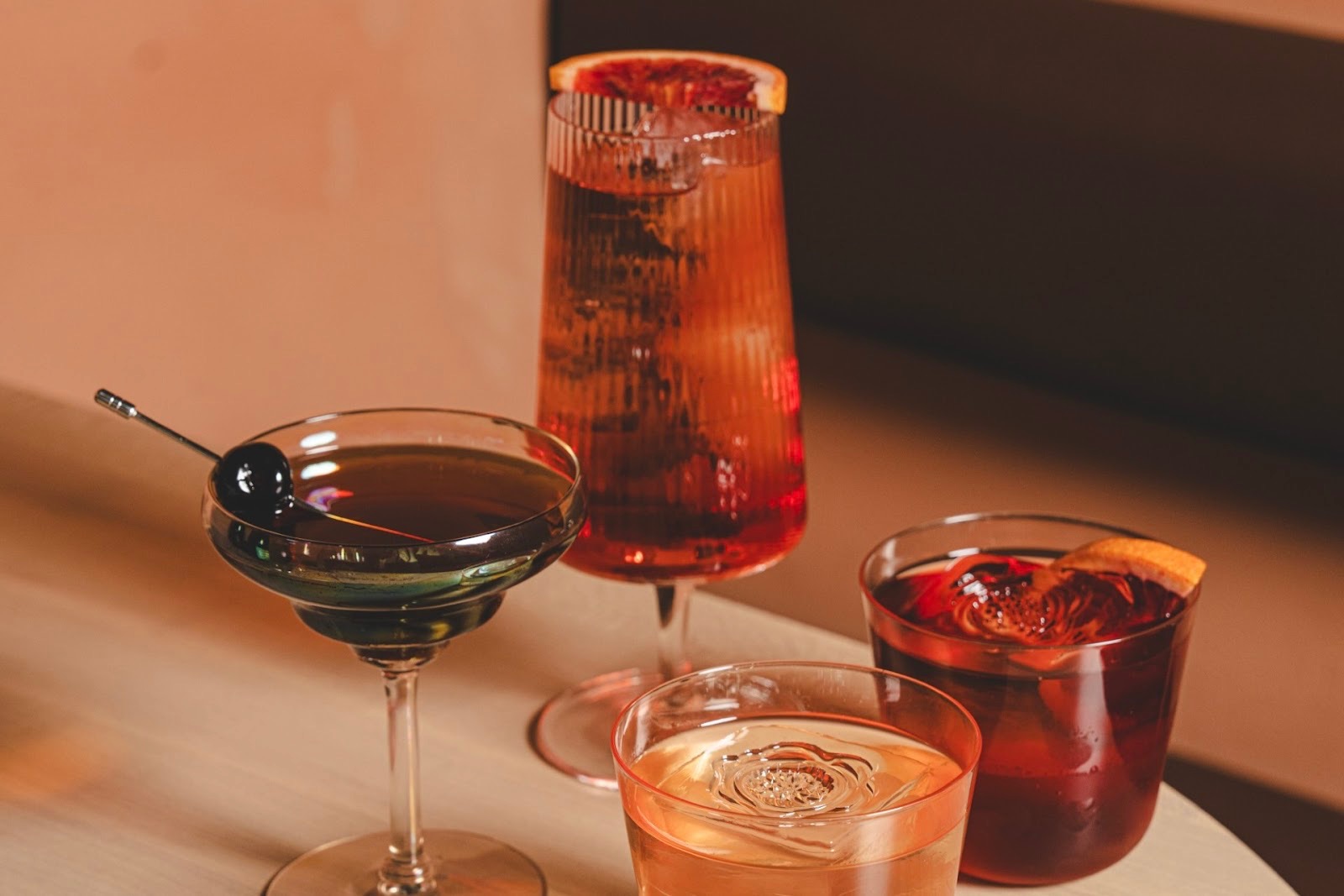 imageThe Lo Spritz (back center) and other Dear Emilia cocktails | Photo by Stephanie Kelly / Frameflow - DiningOut The Lo Spritz (back center) and other Dear Emilia cocktails | Photo by Stephanie Kelly / Frameflow