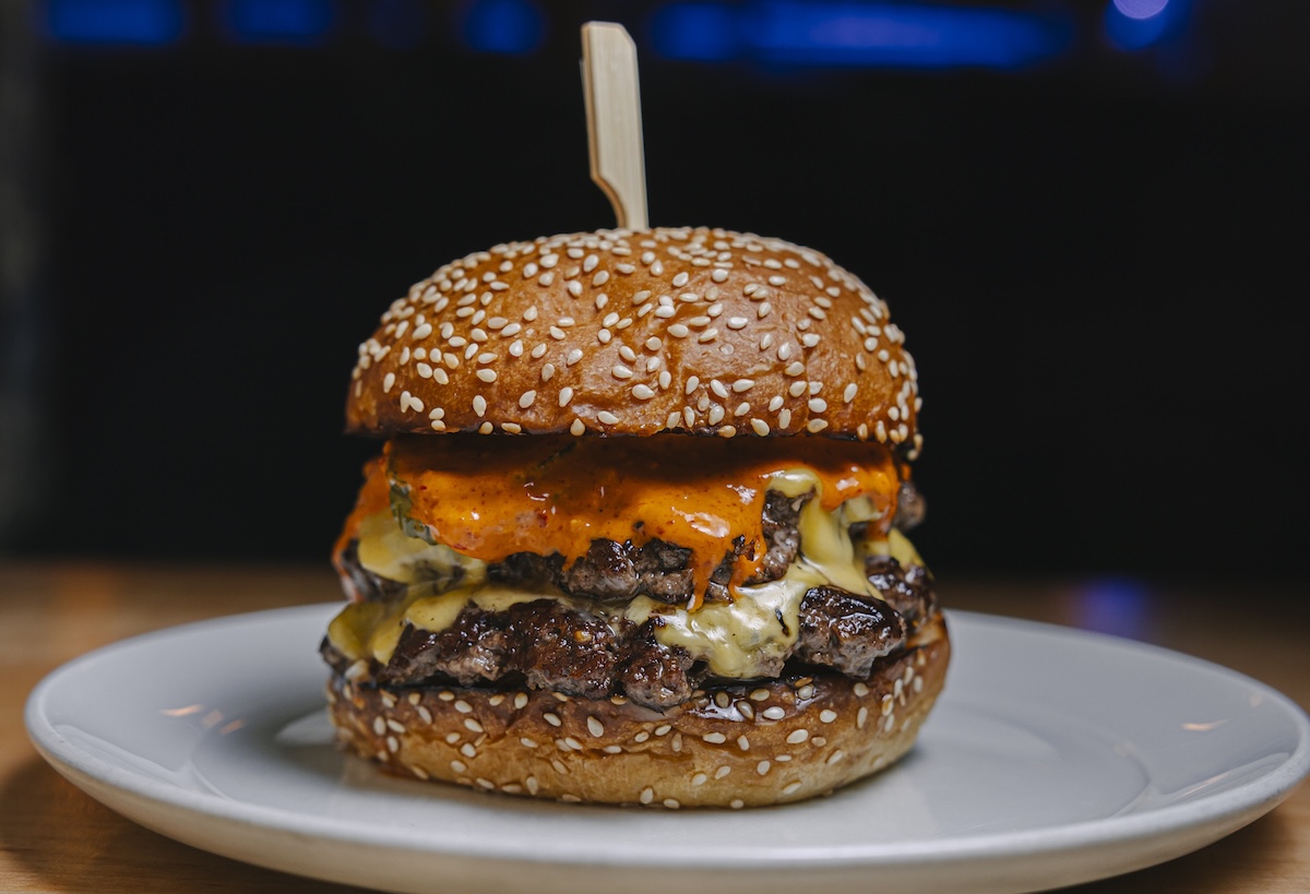 You won't need anything else to eat after this epic burger at NYC's Nowon. | Photo courtesy of Young Skeletons