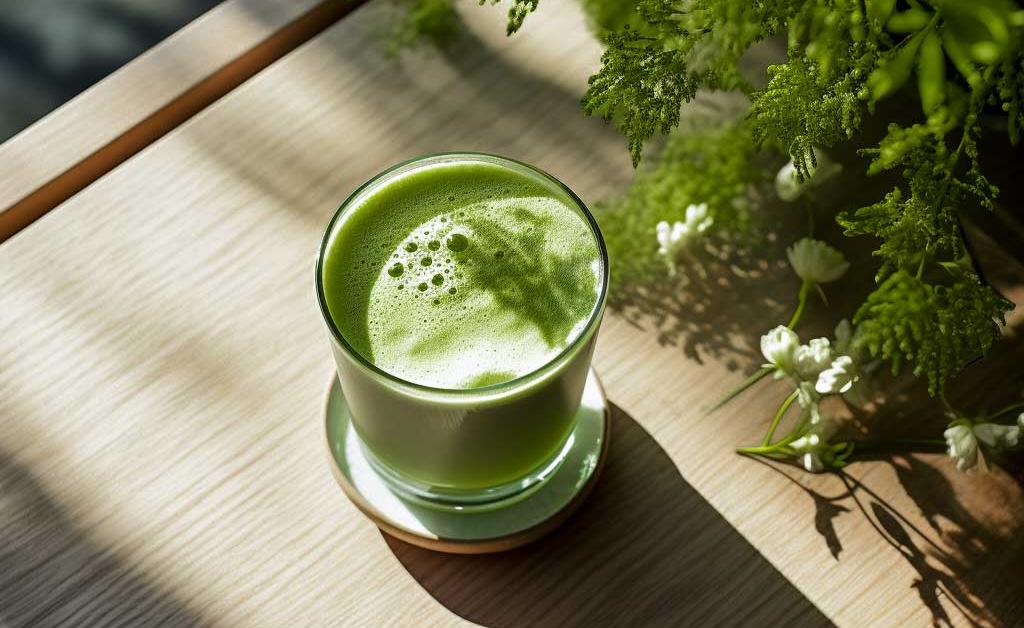 Sorate’s matcha latte, which blends ceremonial matcha with the milk of your choice, seems simple but is full of complex flavor notes. | Photo courtesy of Sorate