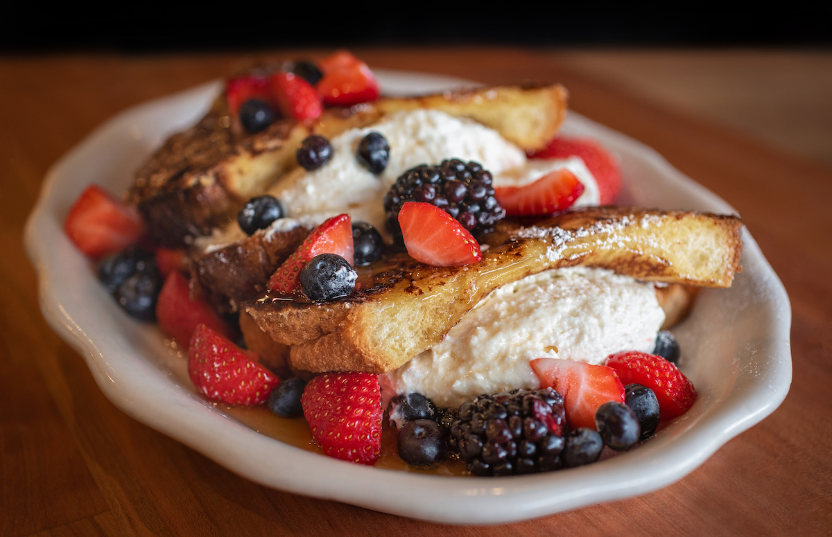 Blintz-stuffed French toast at Kenny & Ziggy's. | Photo by Kenny & Ziggy's