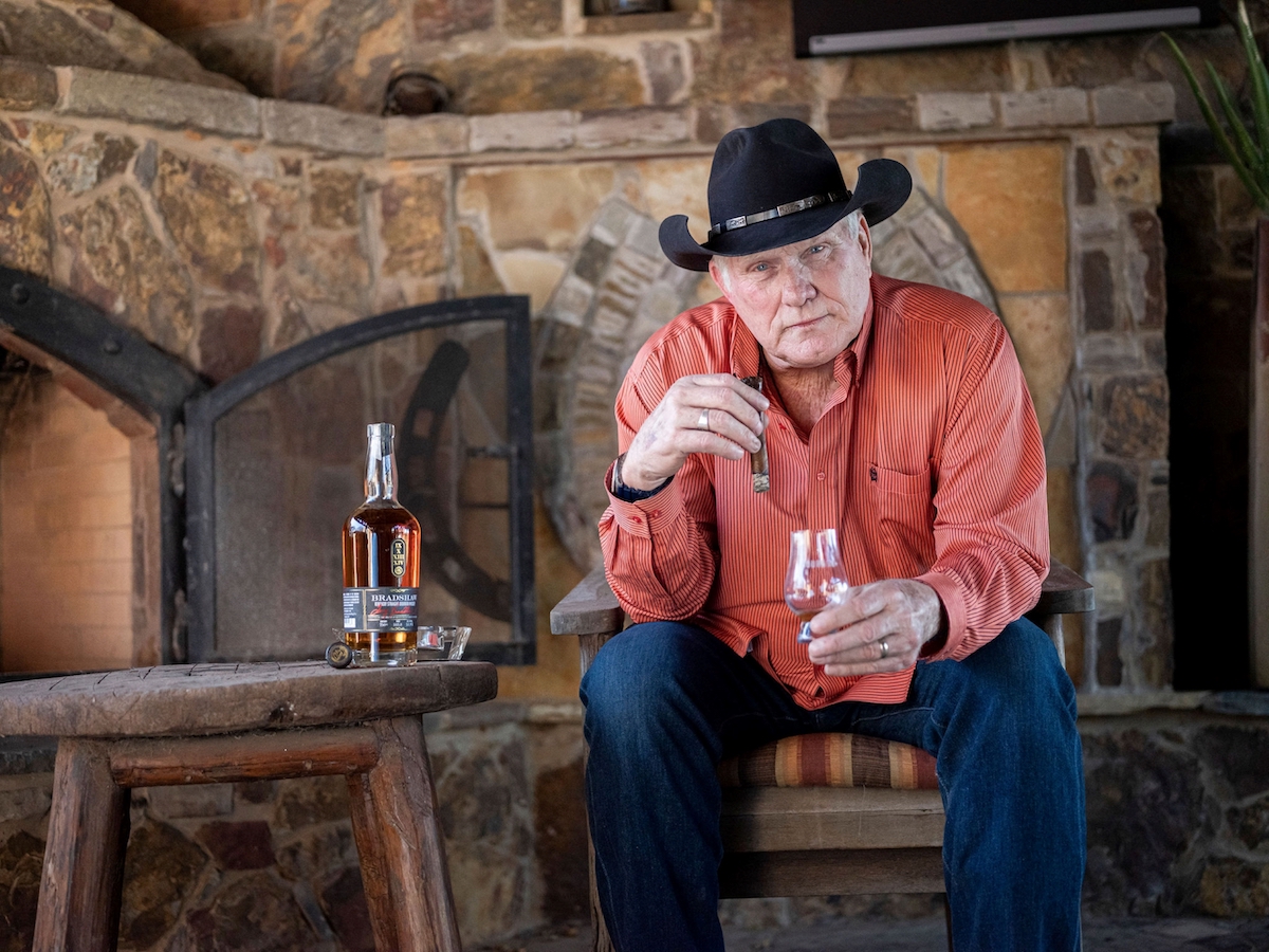 Terry Bradshaw will visit Houston’s Permission Whiskey & Service Co. on June 16 for the first public pour of TB12, his new limited 12-year bourbon release. | Photo by Bradshaw Bourbon
