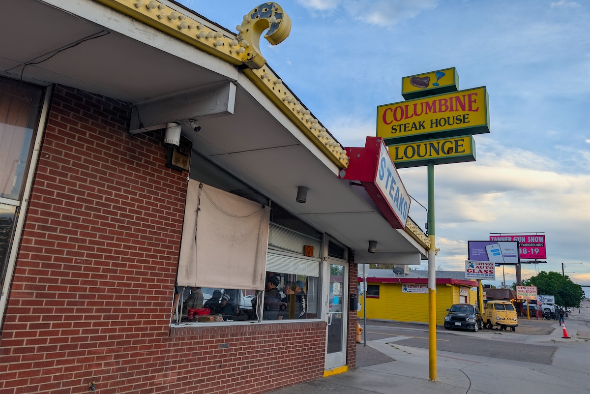 DEN_Columbine_Steak_House_by_Linnea_Covington_front - DiningOut There's not much to the facade of Columbine Steak House, and that's perfectly fine. | Photo by Linnea Covington