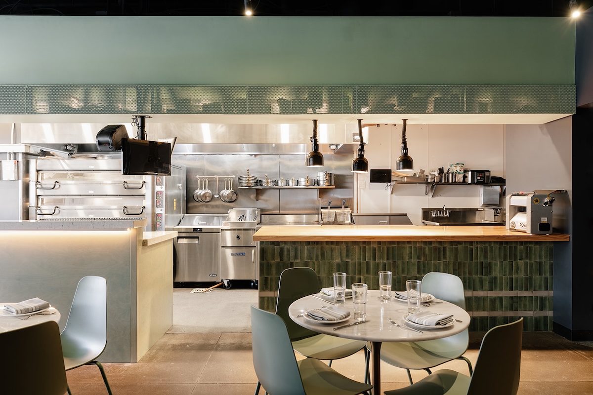 DEN_Johnny_Bechamel_kitchen - DiningOut Johnny Bechamel's has an open kitchen. | Photo by Amanda Proudfit