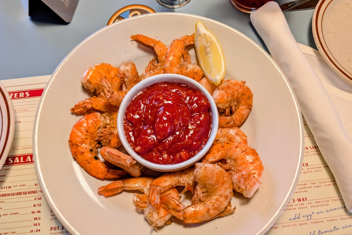 To celebrate 20 years, Steuben's is serving some throwback dishes like April's Peel and Eat Shrimp. | Photo by Linnea Covington
