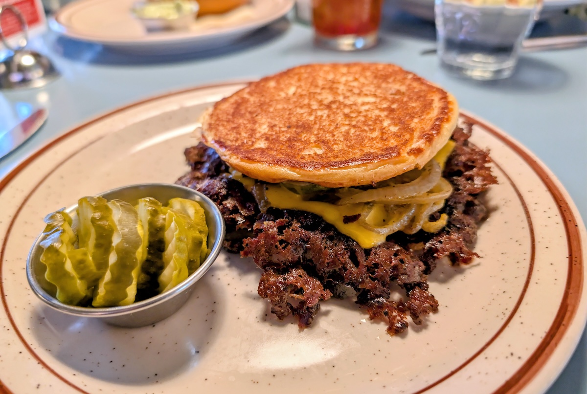 The Steuben's Crunch Burger. | Photo by Linnea Covington