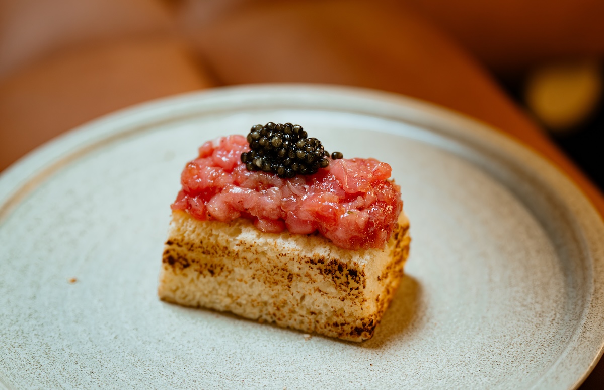 In Boulder find this bluefin toro with caviar toast at Wellness Counter. | Photo by Lucy Beaugard