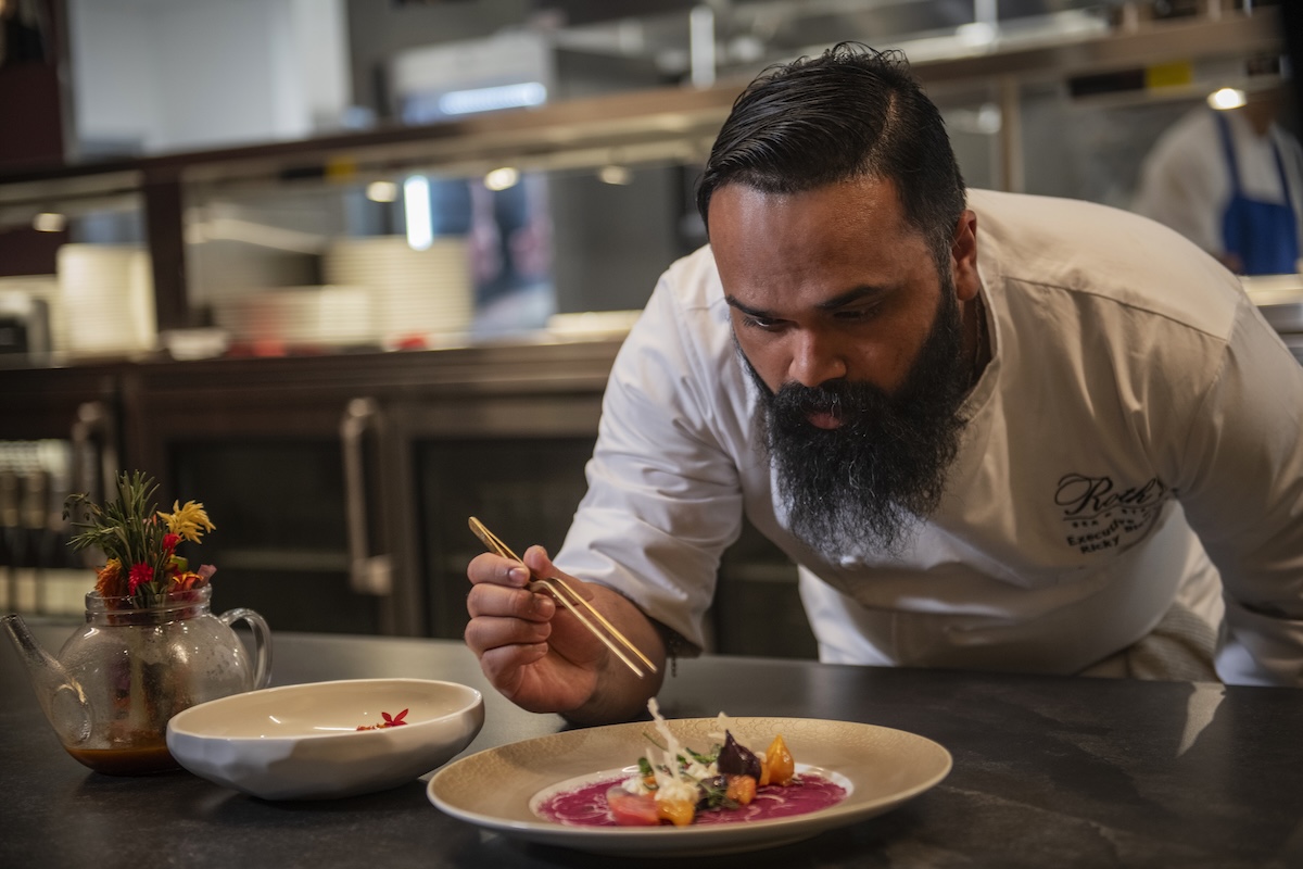 Chef Ricky Biswas. | Photo courtesy of Roth's Steak and Sea