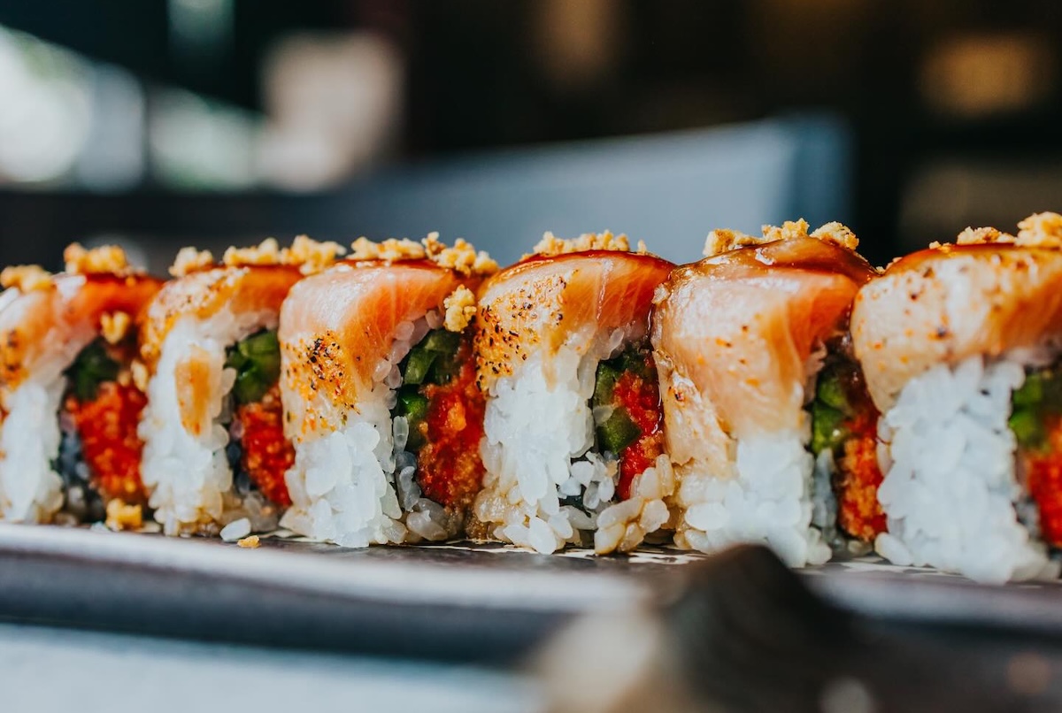 Sushi happy hour and drink specials dominate the menu. | Photo courtesy of Go Fish