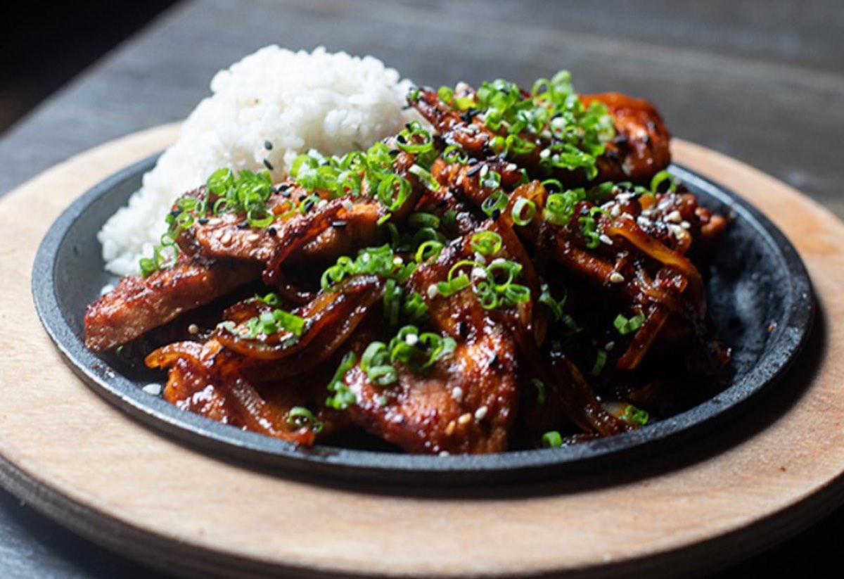 Pork bulgogi at Gaja Korean Bar. | Photo by Gaja Korean Bar