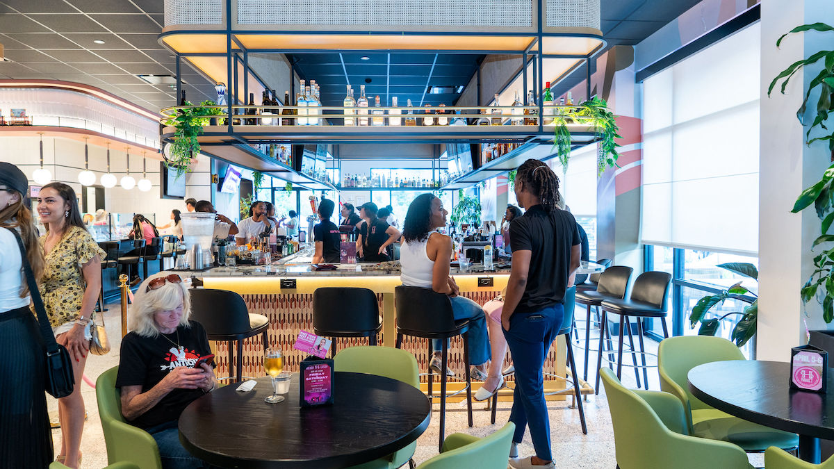 Guests gather at Bar La Rose inside Halidom. | Photo by Halidom