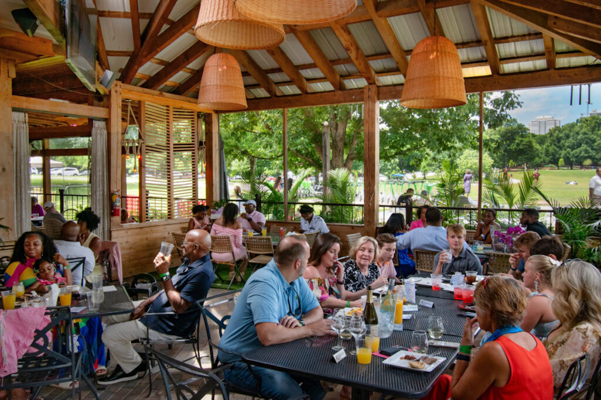 Lush views of Piedmont Park from the patio at Park Tavern. | Photo by Park Tavern