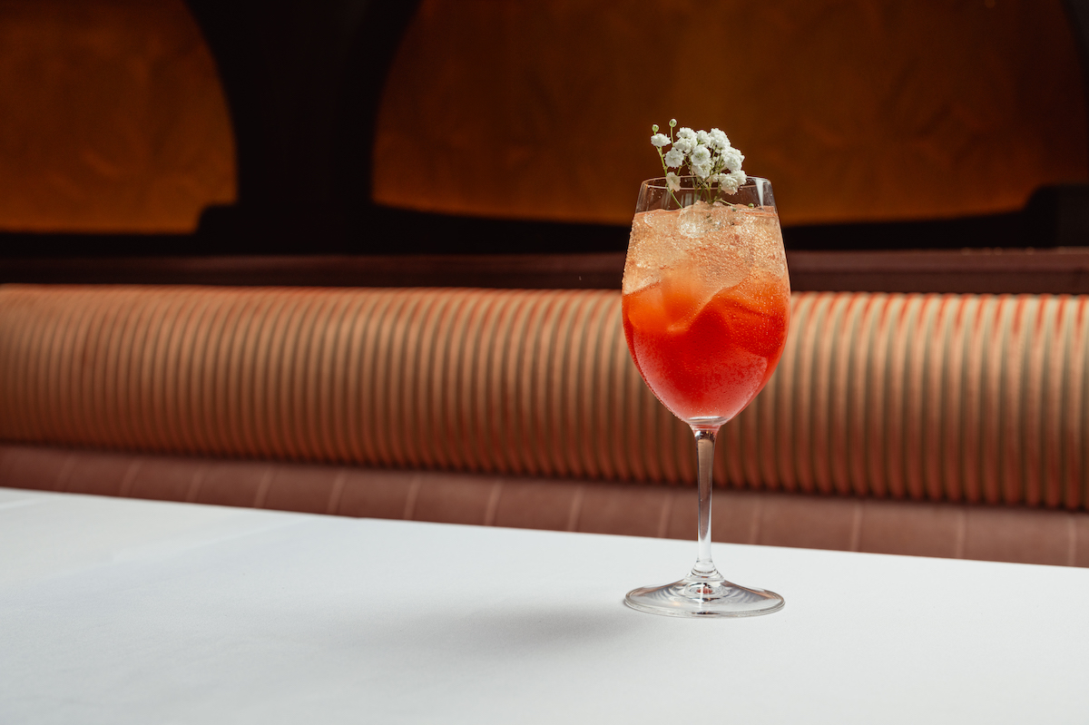 The berry blossom spritz at Annabelle Brasserie. | Photo by Brian Kennedy