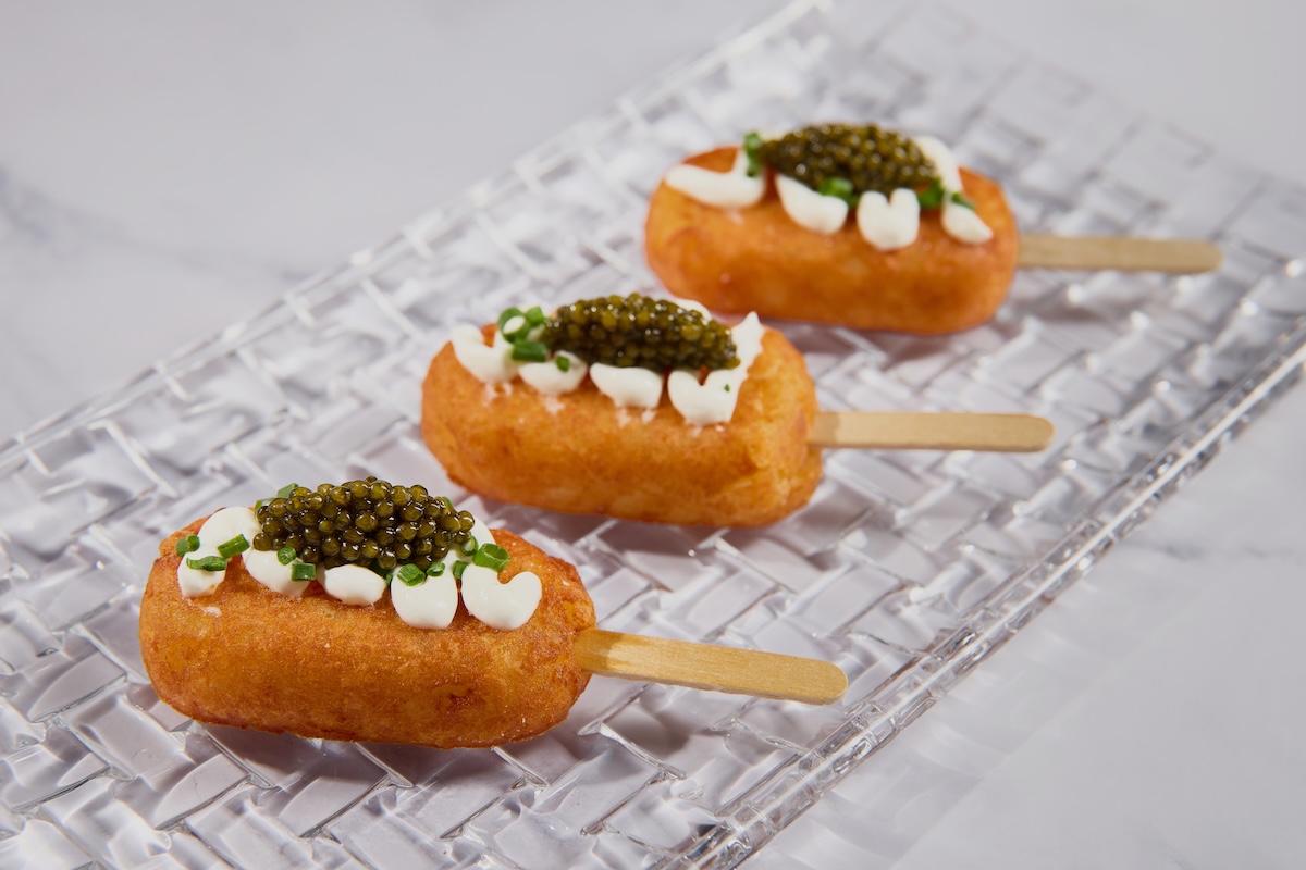 When the corndogs have caviar, you know the restaurant is fancy. | Photo courtesy of Carversteak