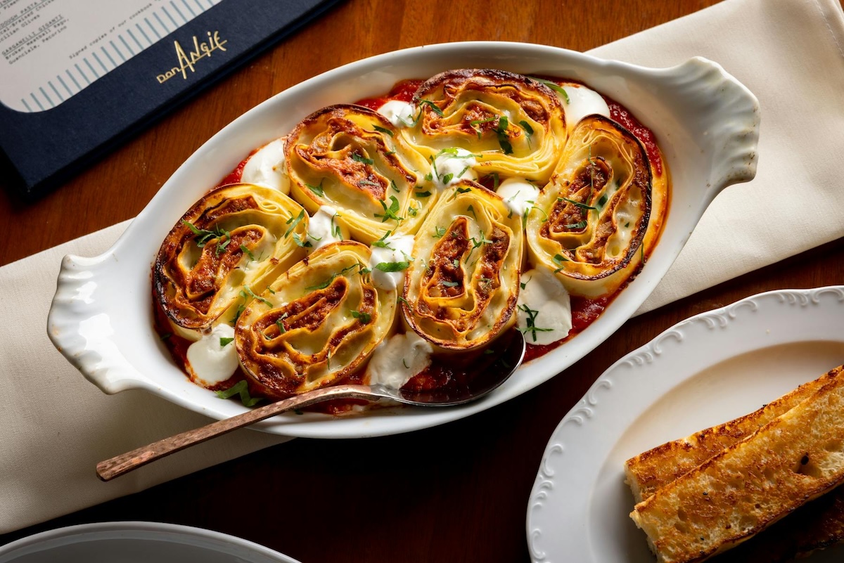 The signature lasagna at Don Angie. | Photo by Alex Staniloff